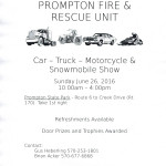 Prompton Car Show 2016 Flyer
